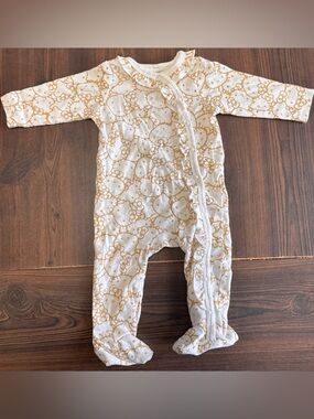 Hello Kitty white and Gold Footed One-Piece